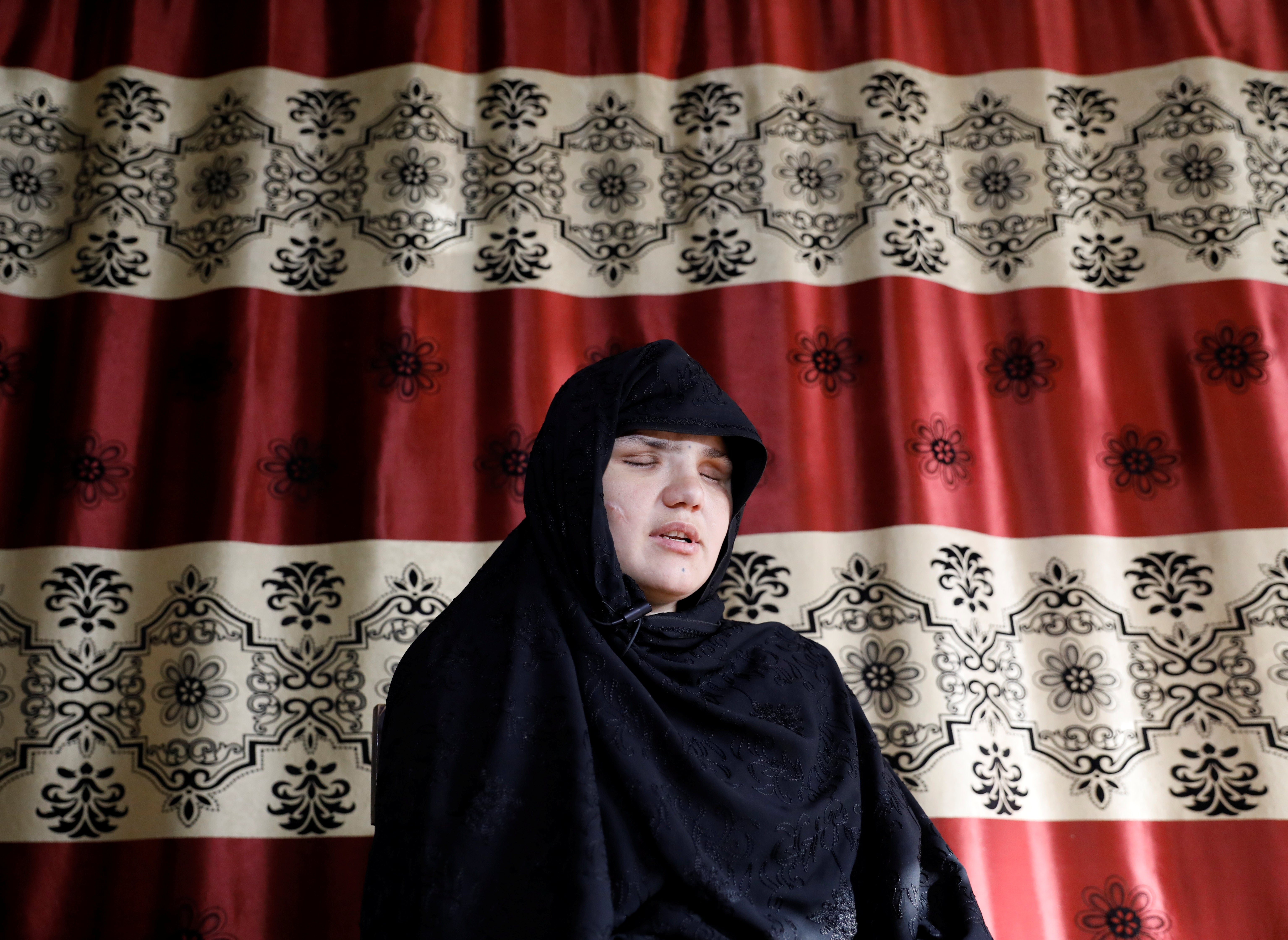 Khatera, 33, was blinded in an attack by gunmen in Ghazni province, Afghanistan.
