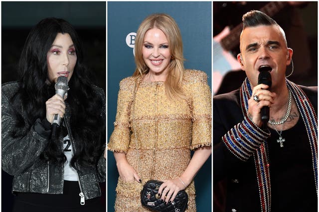 Cher, Kylie Minogue and Robbie Williams will all feature on the track