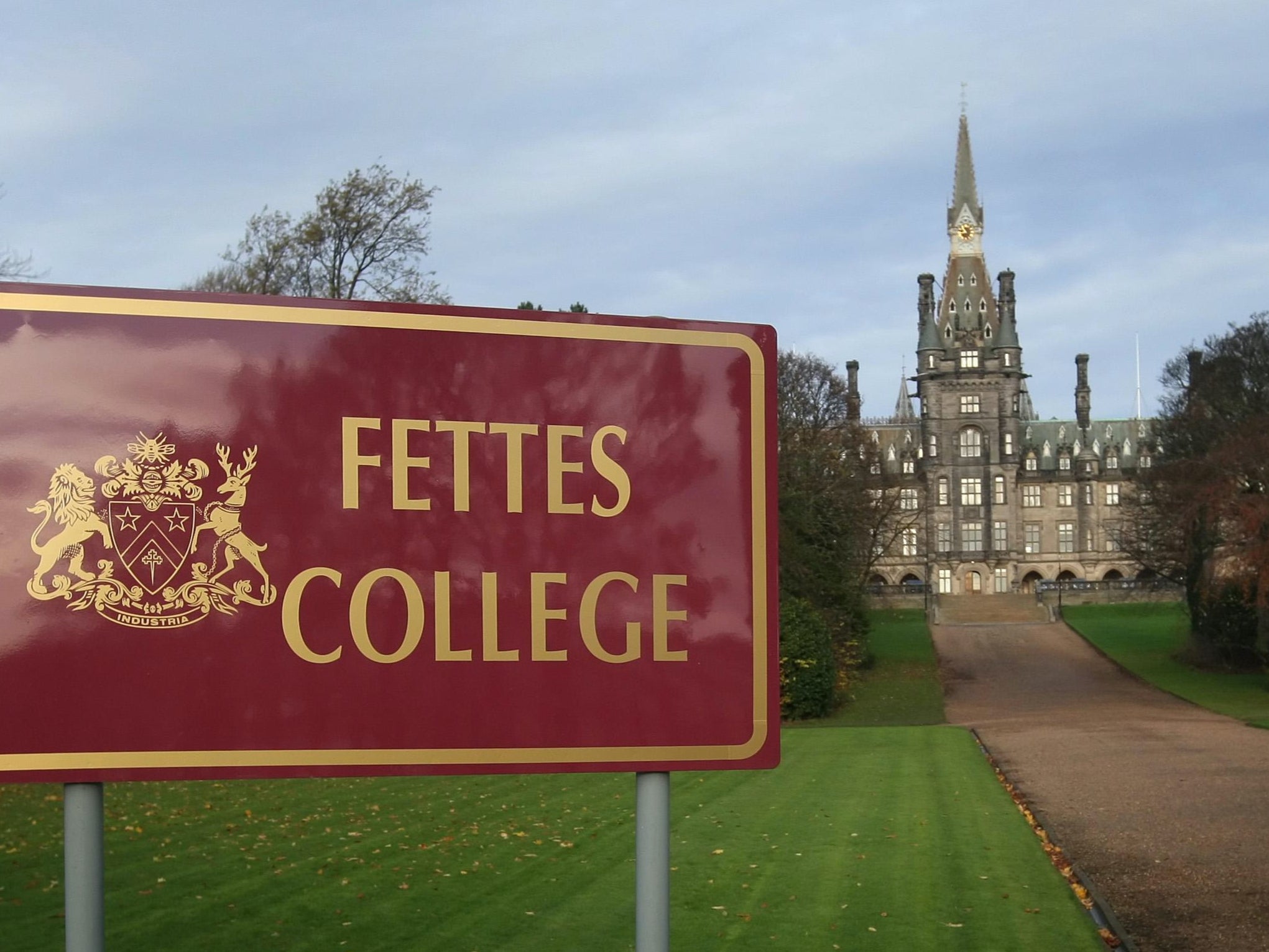The prestigious Fettes College in Edinburgh, which was attended by former prime minister Tony Blair from 1966 to 1971