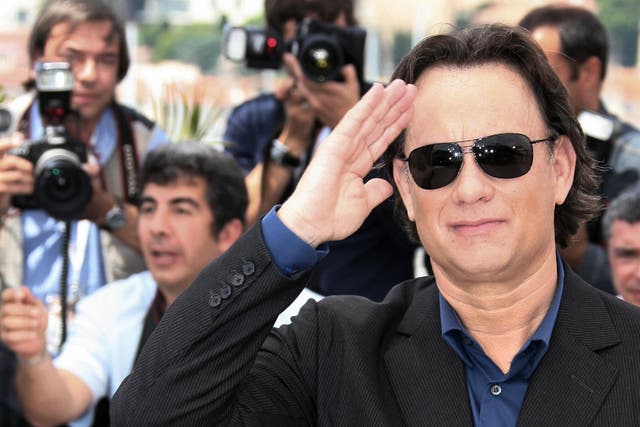 Tom Hanks promoting The Da Vinci Code at the 59th edition of the Cannes Film Festival in 2006