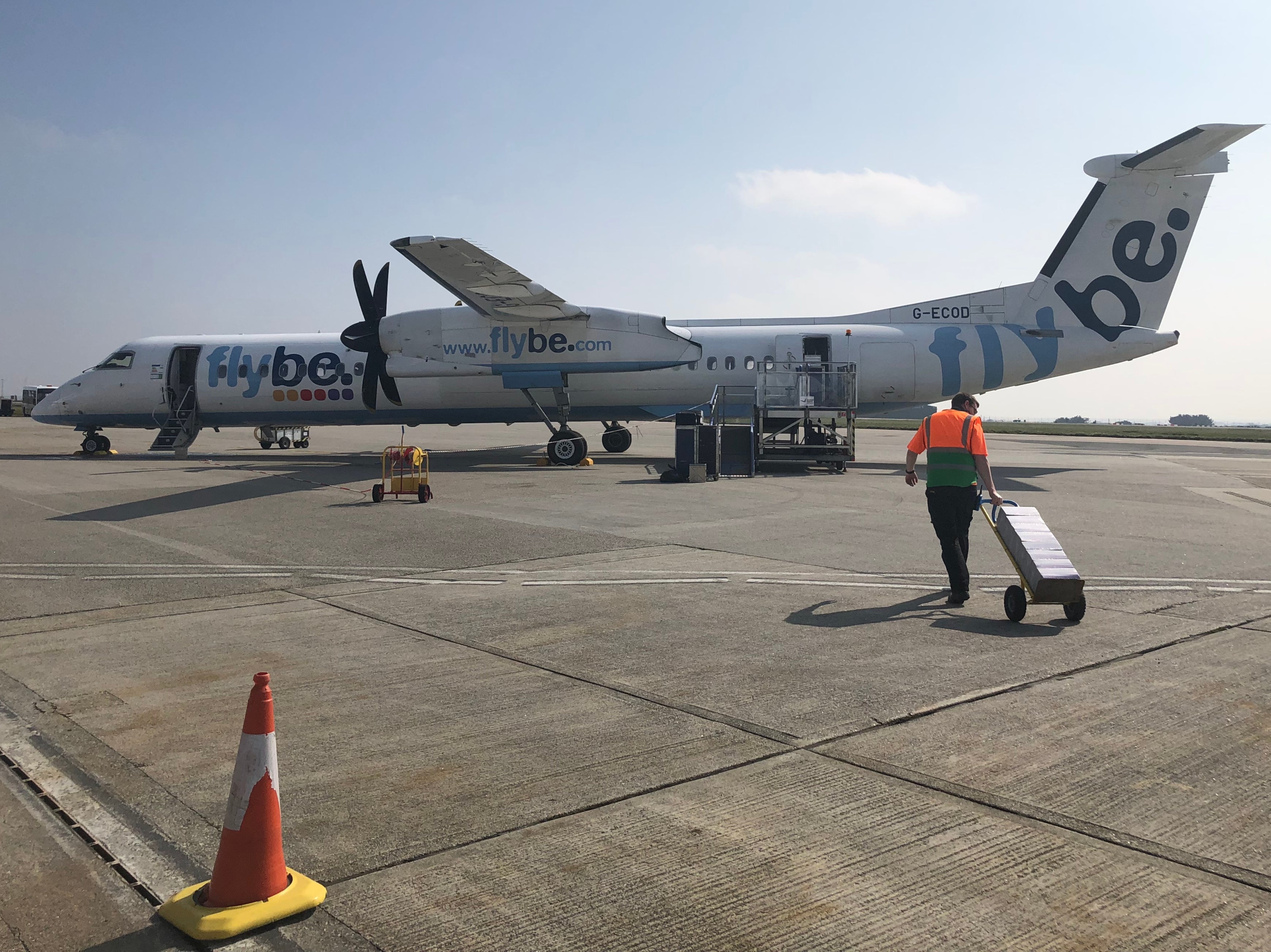 Going nowhere: Flybe has collapsed, and Cornwall’s airport at Newquay has closed