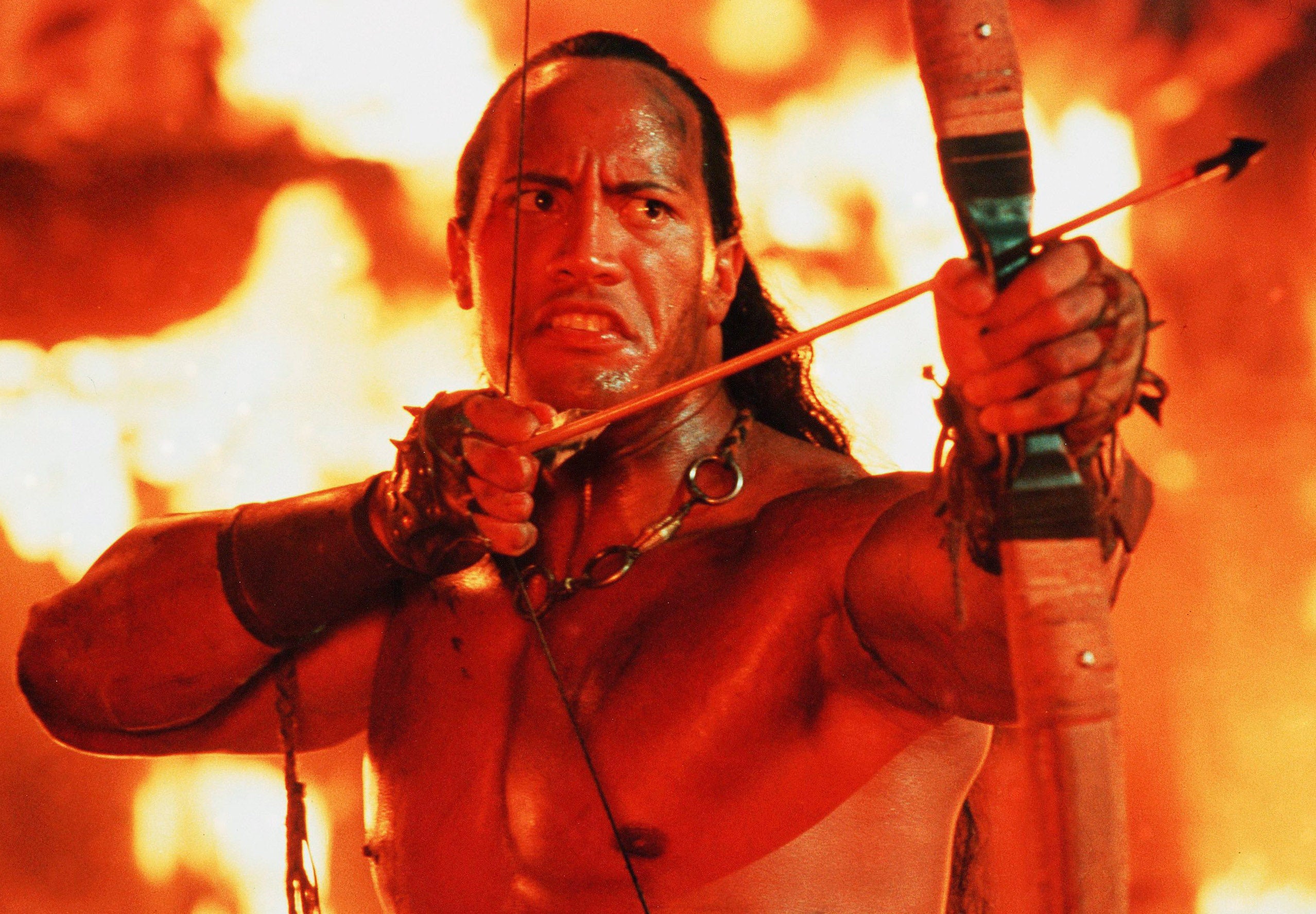 Dwayne Johnson in The Scorpion King