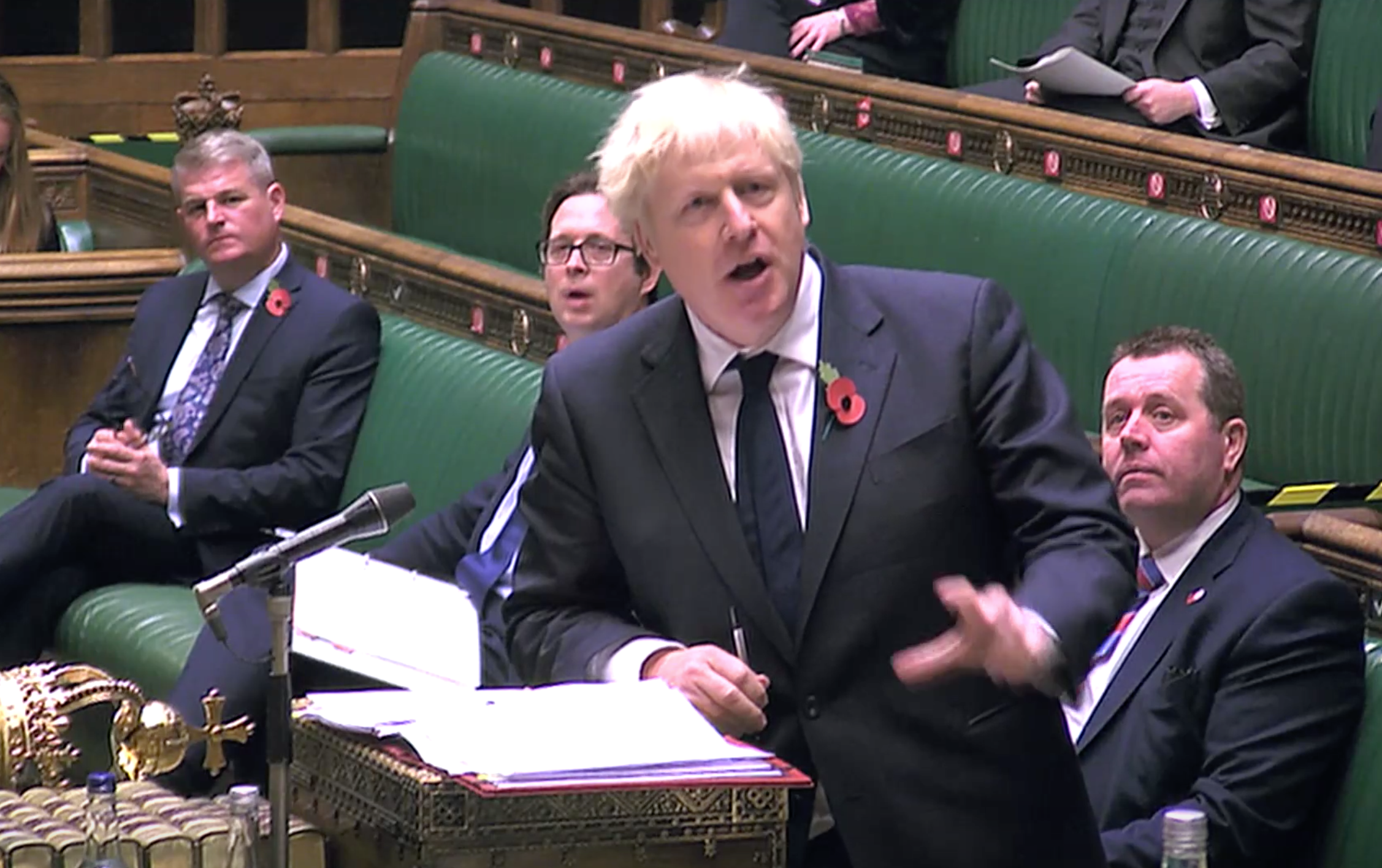 Boris Johnson in the House of Commons this week