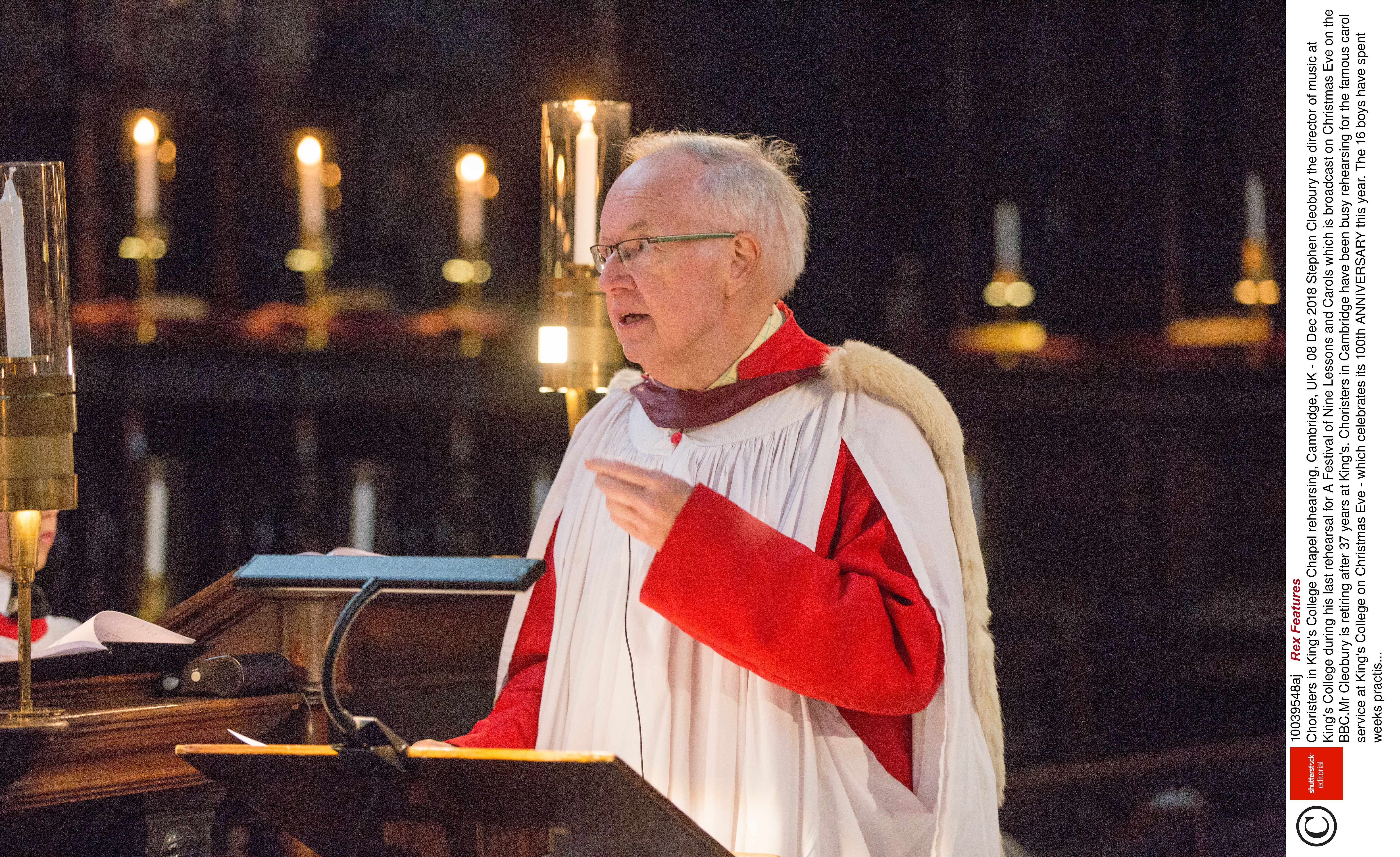 The late Sir Stephen Cleobury conducted the choir of King’s College, Cambridge, for 35 years