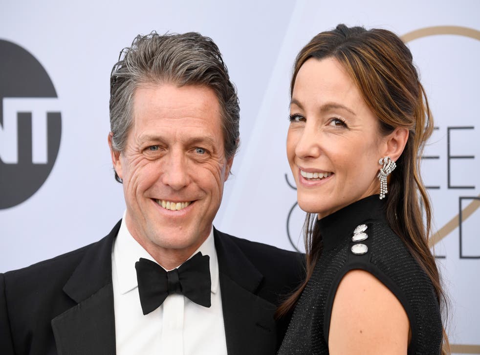   Hugh Grant  and Anna Eberstein at the 25th Annual Screen Actors Guild Awards in 2019