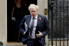 The Latest: Boris Johnson calls Trump 'previous president'