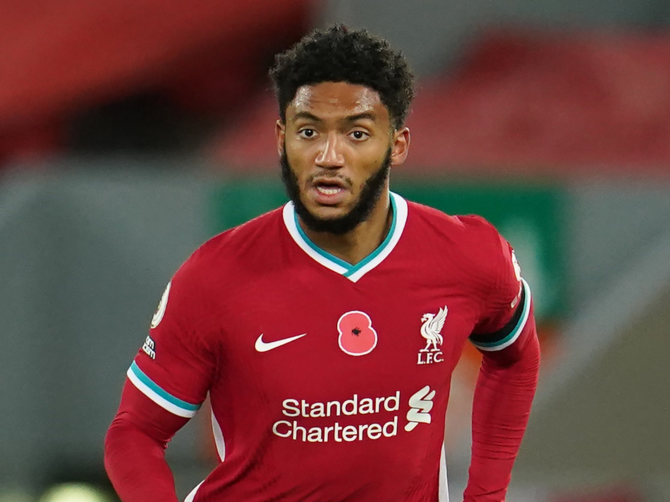 El defensa del Liverpool Joe Gómez