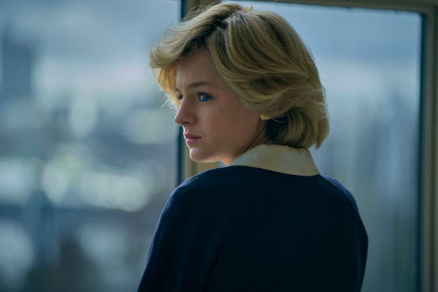 <p>Emma Corrin as Princess Diana in ‘The Crown’ who suffers from bulimia in the fourth series of the hit royal show</p>