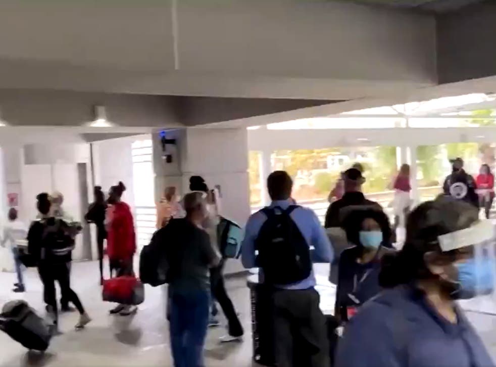 All people have been evacuated from Charleston airport after a “’suspicious package” was found