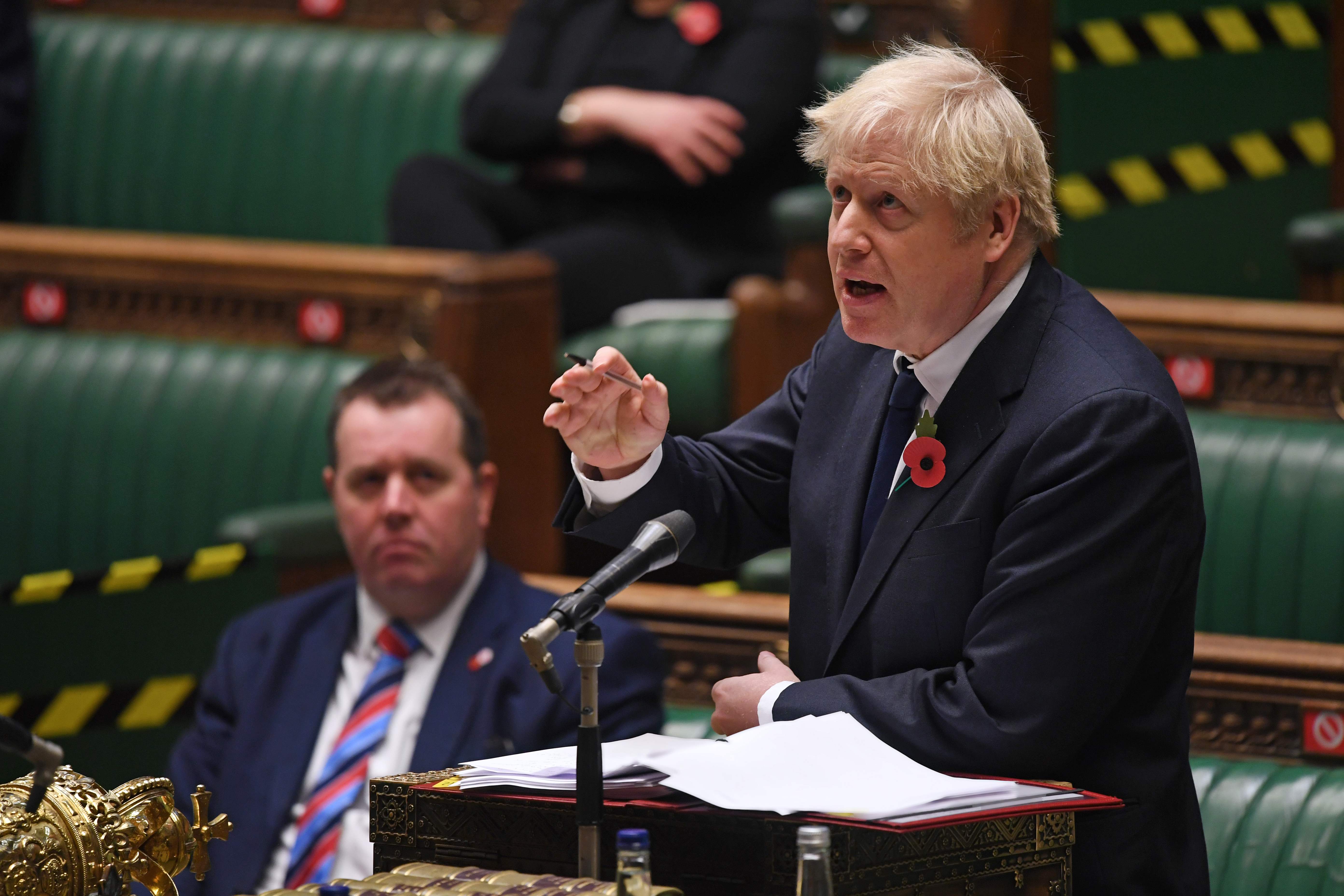 Boris Johnson at prime minister’s questions this week