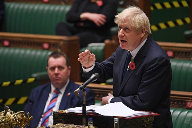 <p>Boris Johnson at prime minister’s questions this week</p>