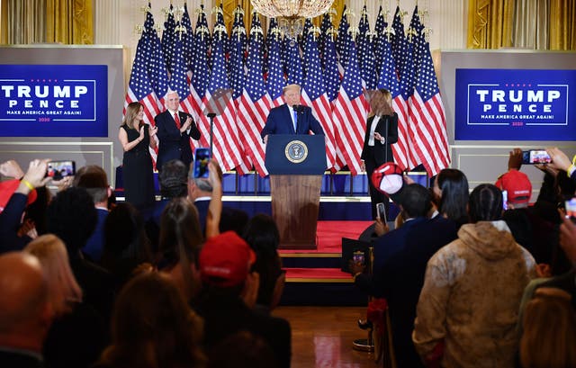 At least five members of the White House staff have tested positive for Covid-19 after attuning President Donald Trump’s election night party on 3 November 