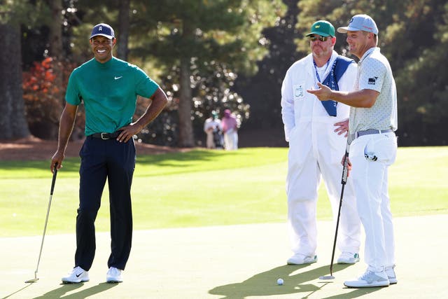 Tiger Woods and Bryson DeChambeau are among the early the early starters at The Masters