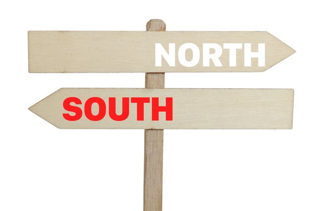 The pandemic has affected the North and South of England in entirely different ways