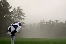 Latest weather forecast as The Masters resumes after rain delay