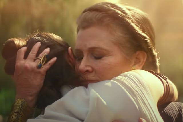 Carrie Fisher as Leia Organa in ‘The Rise of Skywalker'