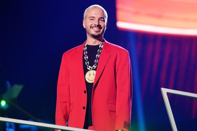 J Balvin durante los Premios Spotify 2020 el 5 de marzo de 2020 en la Ciudad de México, México