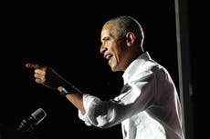 Obama says Republicans ‘humouring’ Trump put nation on dangerous path