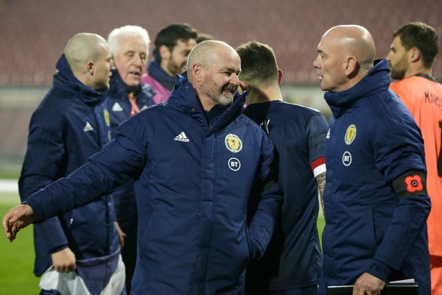 Steve Clarke was delighted with Scotland’s resilience against Serbia