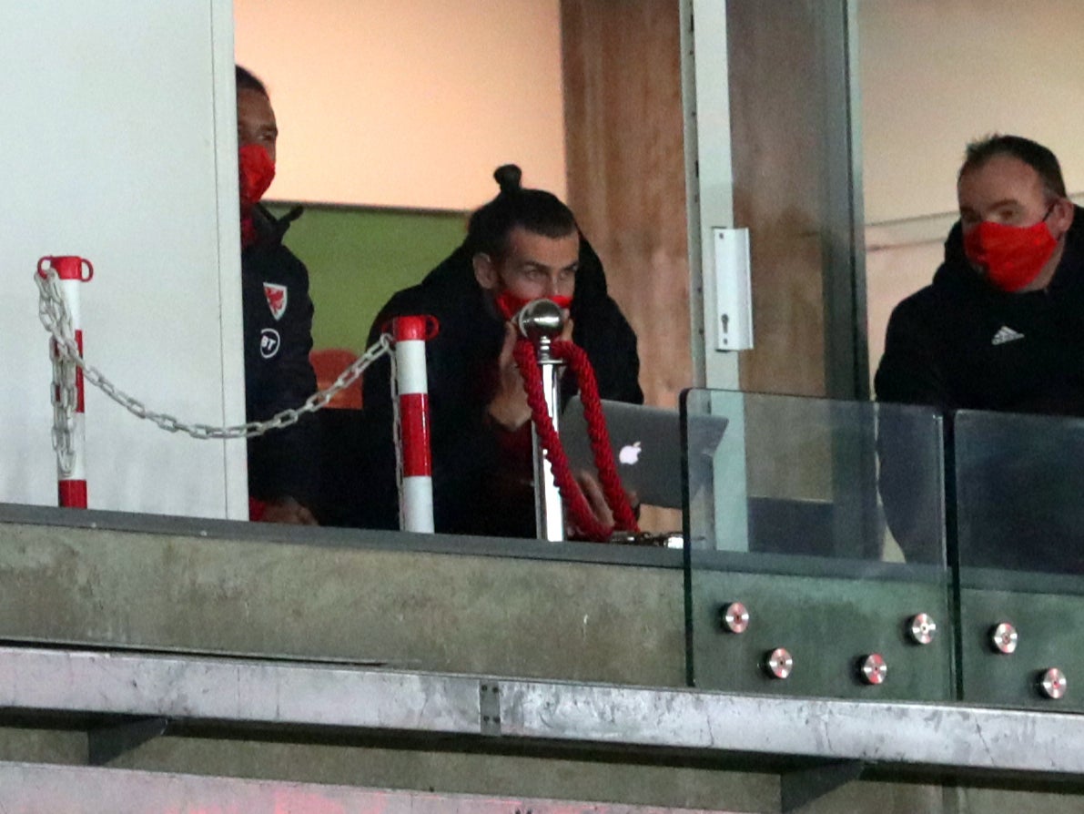 Gareth Bale was spotted watching an iPad during Wales’s draw with the United States