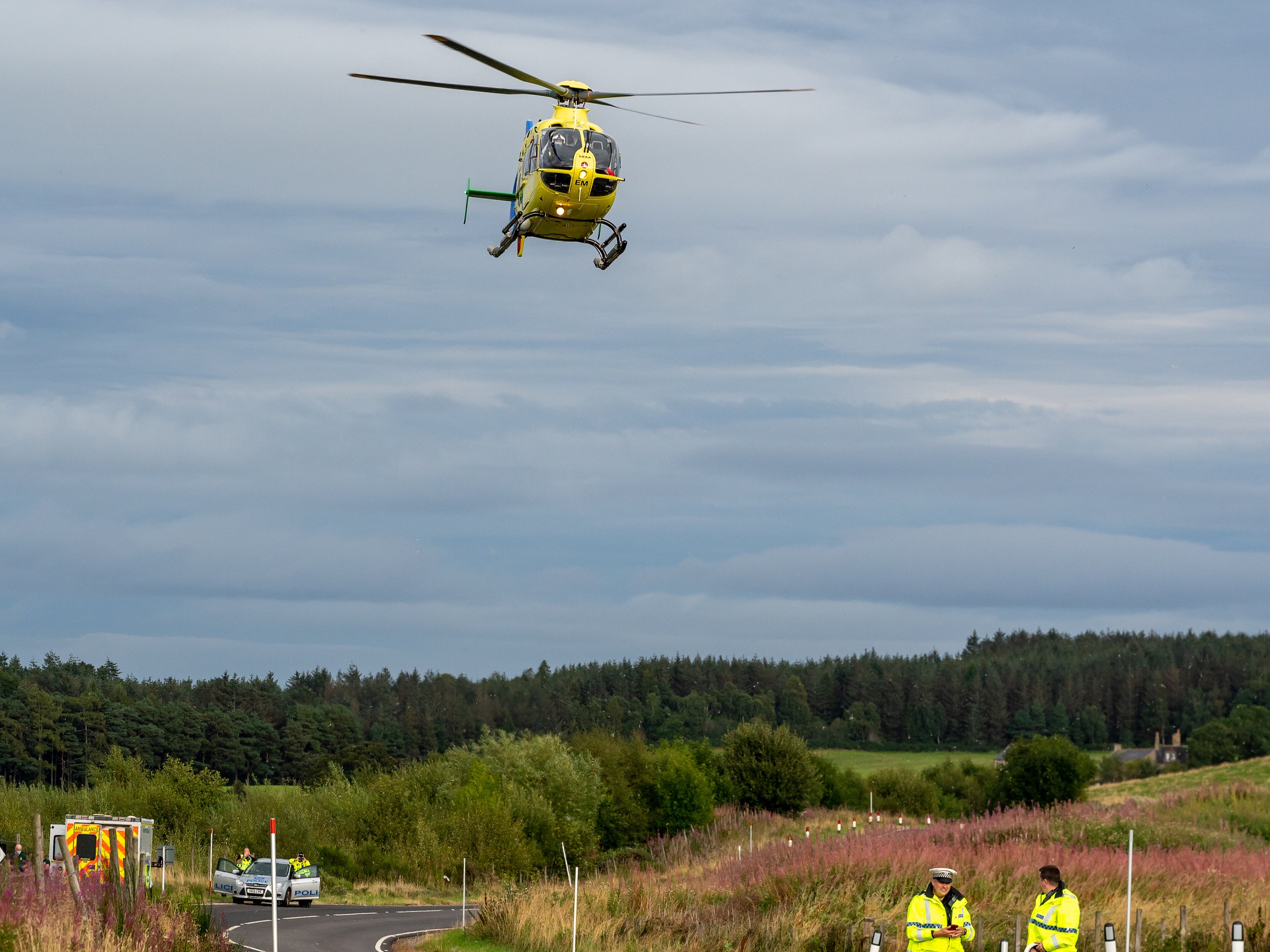 Emergency services were called to the scene