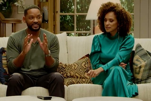 Will Smith and Karyn Parsons in the Fresh Prince of Bel-Air reunion