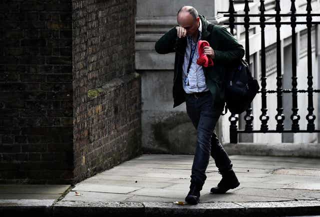 <p>No 10 sparked confusion by refusing to say if Dominic Cummings has formally quit or whether he will sever all links</p>