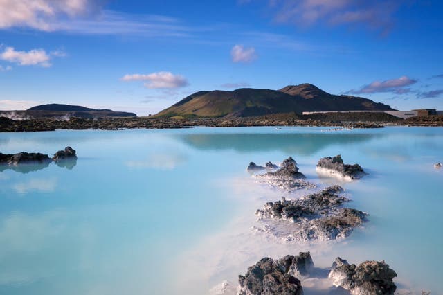 <p>The Blue Lagoon in Iceland</p>