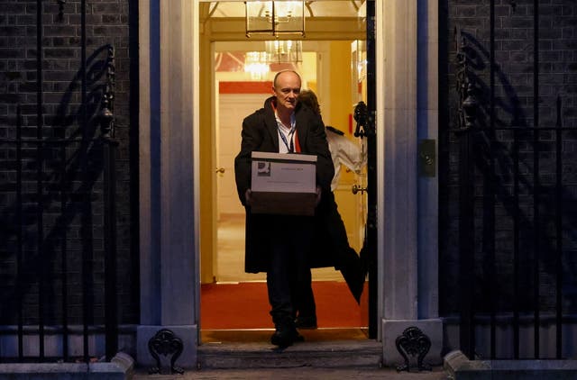 <p>Dominic Cummings, special advisor for Britain's Prime Minister Boris Johnson leaves 10 Downing Street, in London</p>