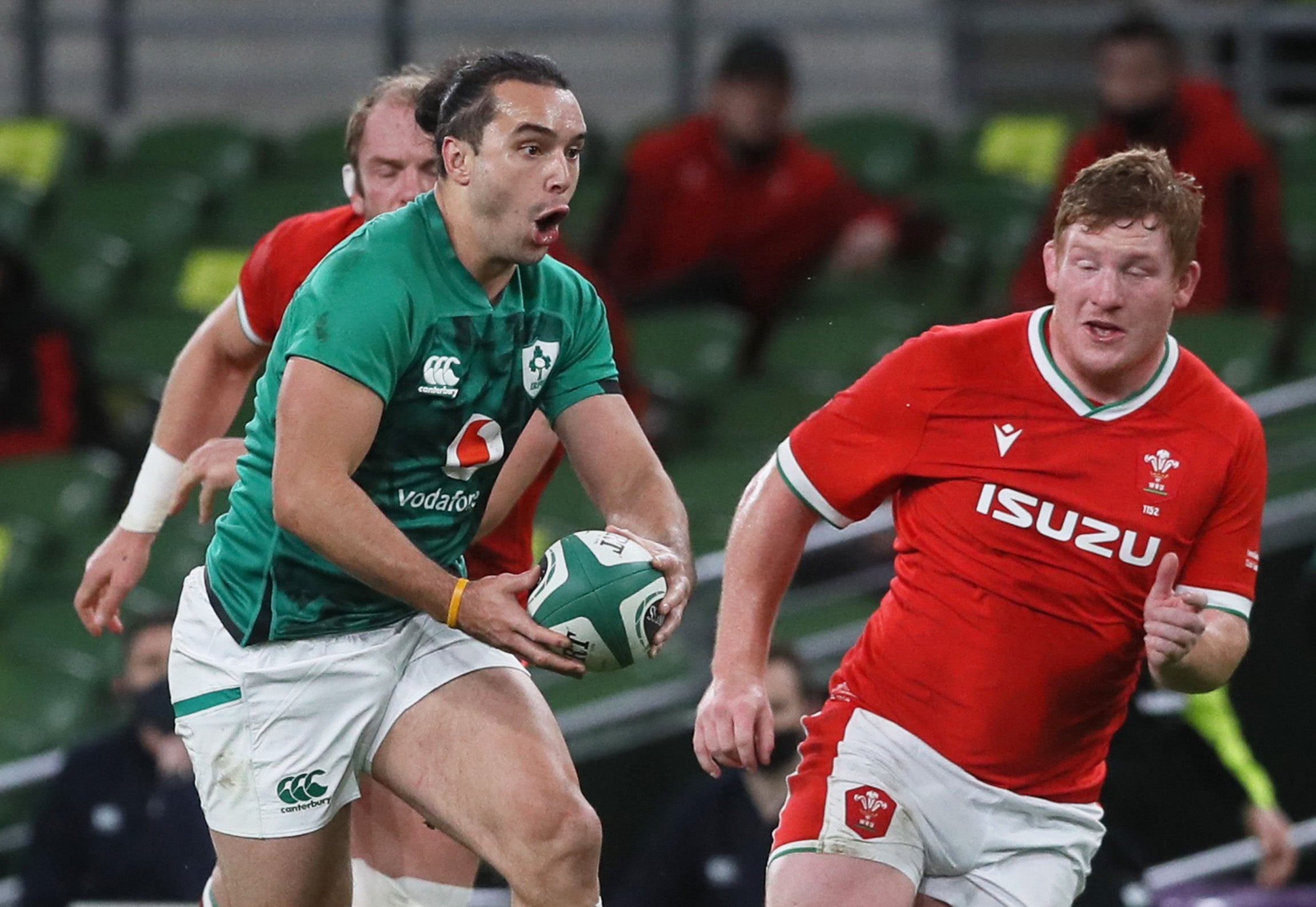 James Lowe scored on his Ireland debut in the 32-9 victory over Wales