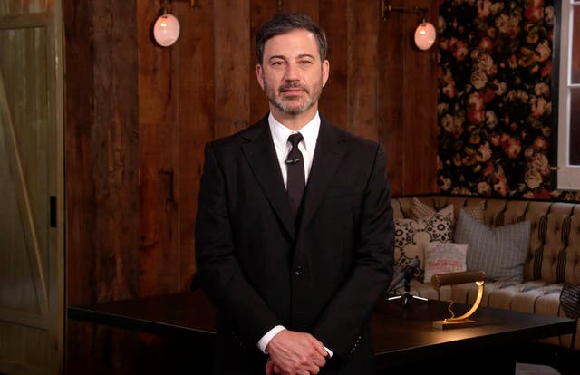 <p>Jimmy Kimmel, habla durante “One World: Together At Home”.</p>