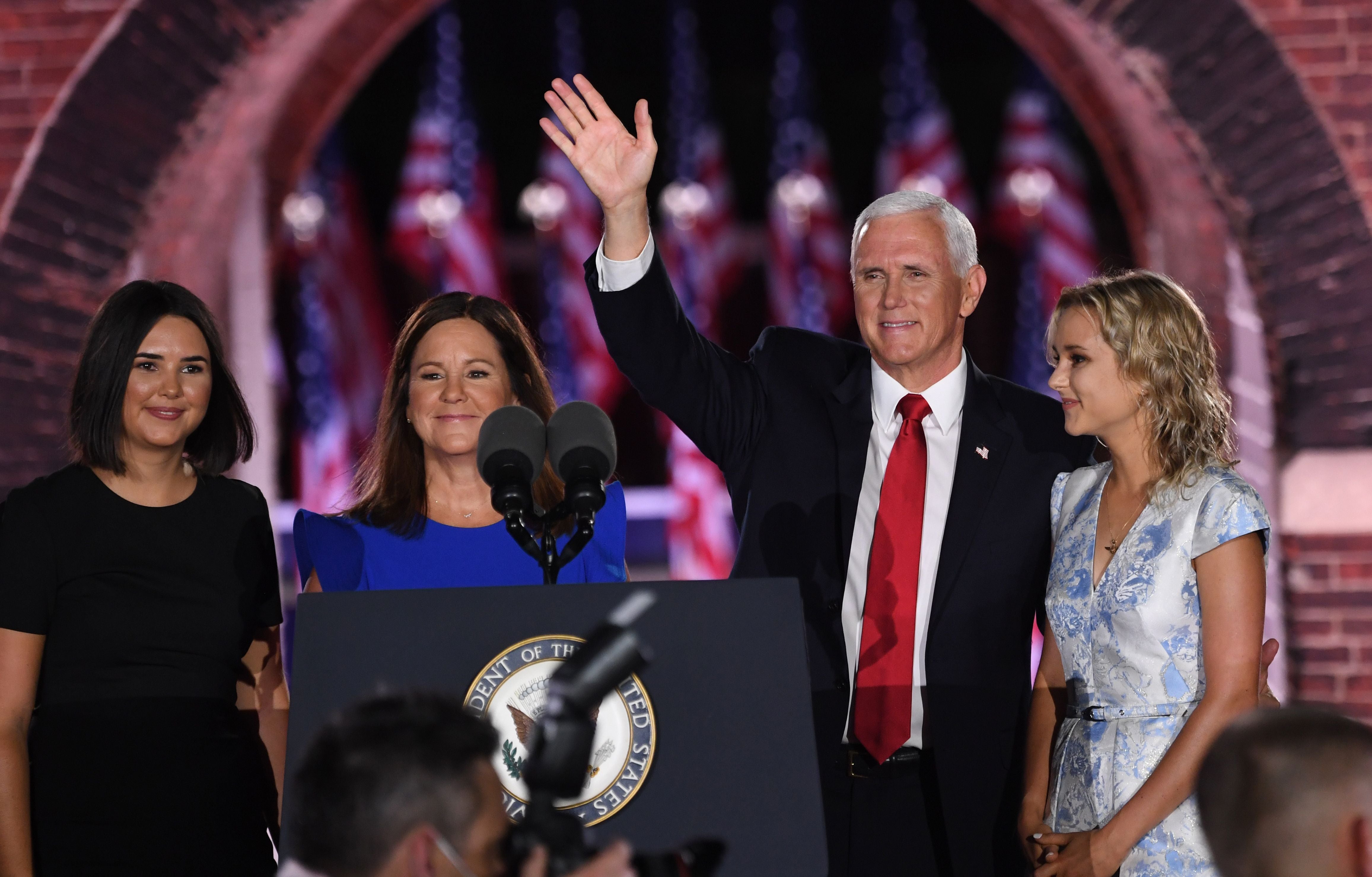 Mike Pence secretly attended daughter Audrey’s wedding two days before election.