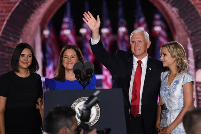 Mike Pence secretly attended daughter Audrey’s wedding two days before election.