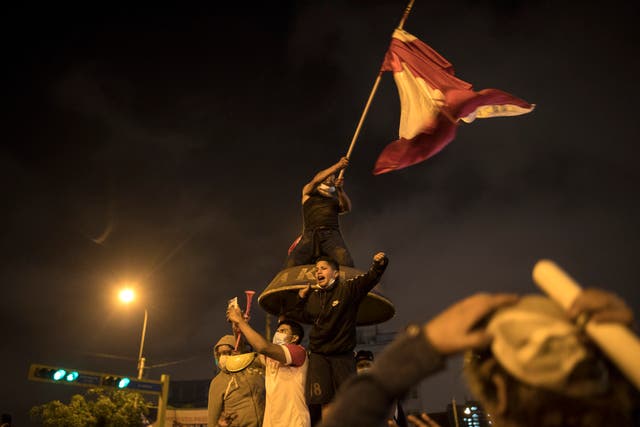 PERU-CRISIS-MANIFESTANTES