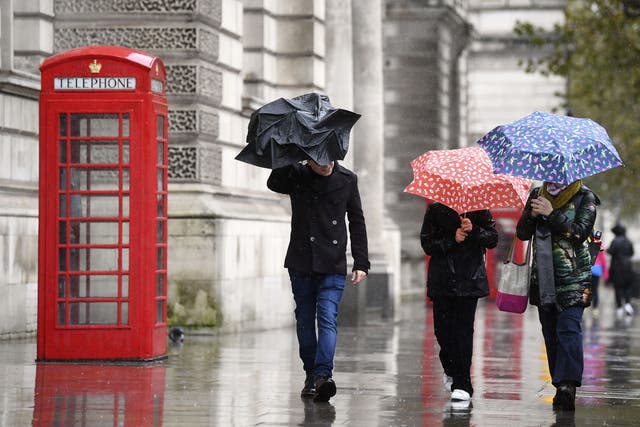 The UK will be lashed by strong winds and heavy rain for much of the next week, the Met Office has warned