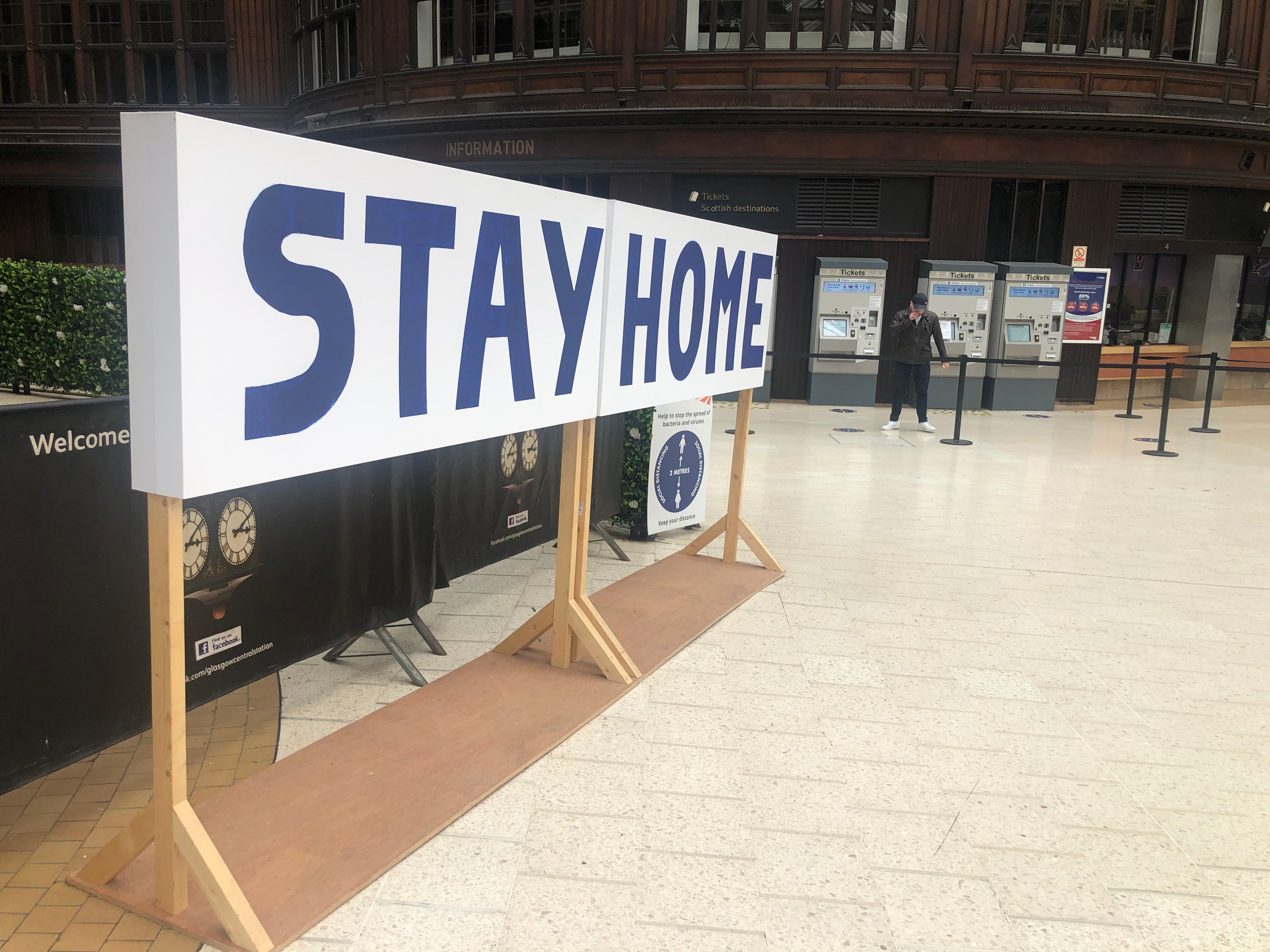 Open space: the message to rail travellers in Scotland during June