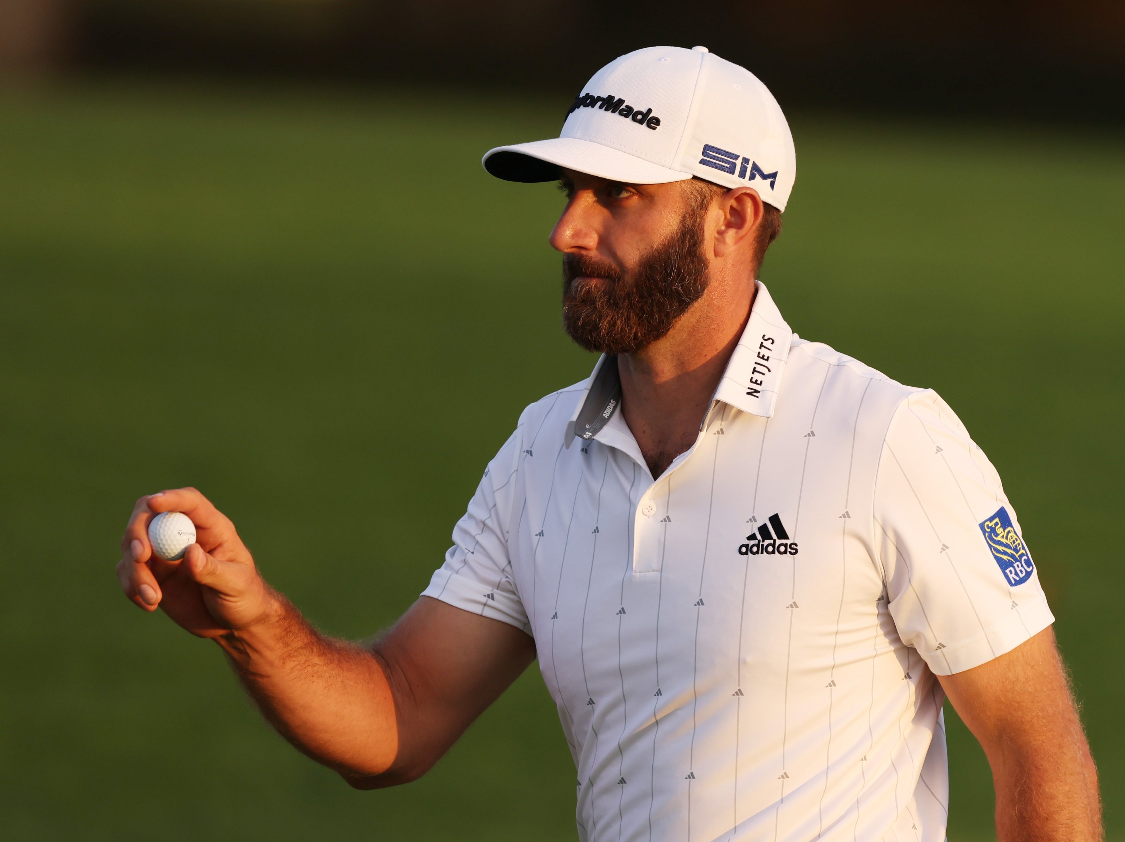 Dustin Johnson is in pole position to claim the Green Jacket