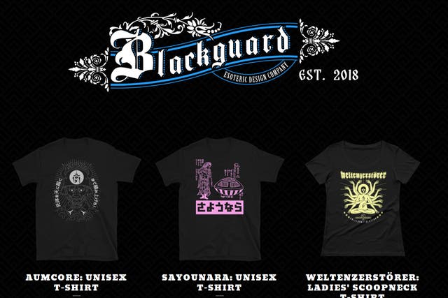 <p>La tienda en línea "Blackguard" dirigida por el cofundador de National Action, Ben Raymond.</p>