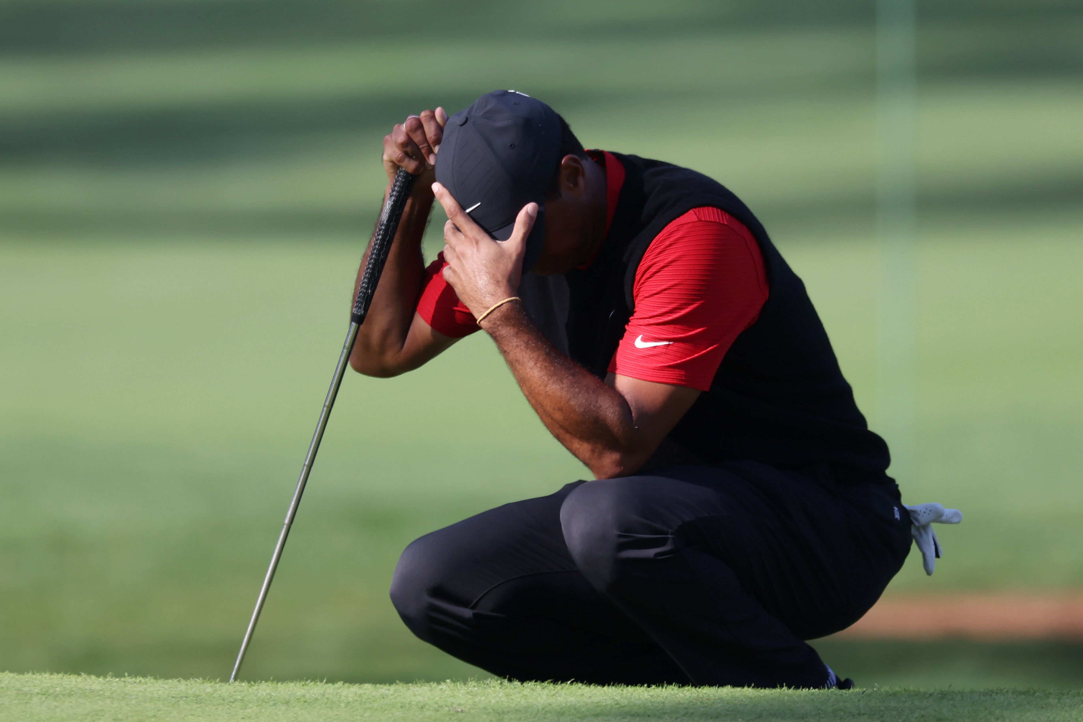 Career worst: Tiger Woods made a 10 at the par 3 12th hole