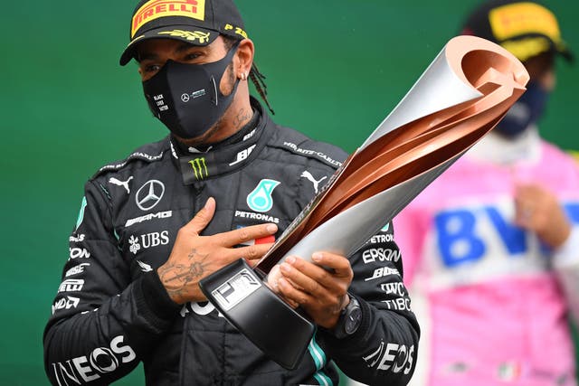 Lewis Hamilton played down the prospect of receiving a knighthood