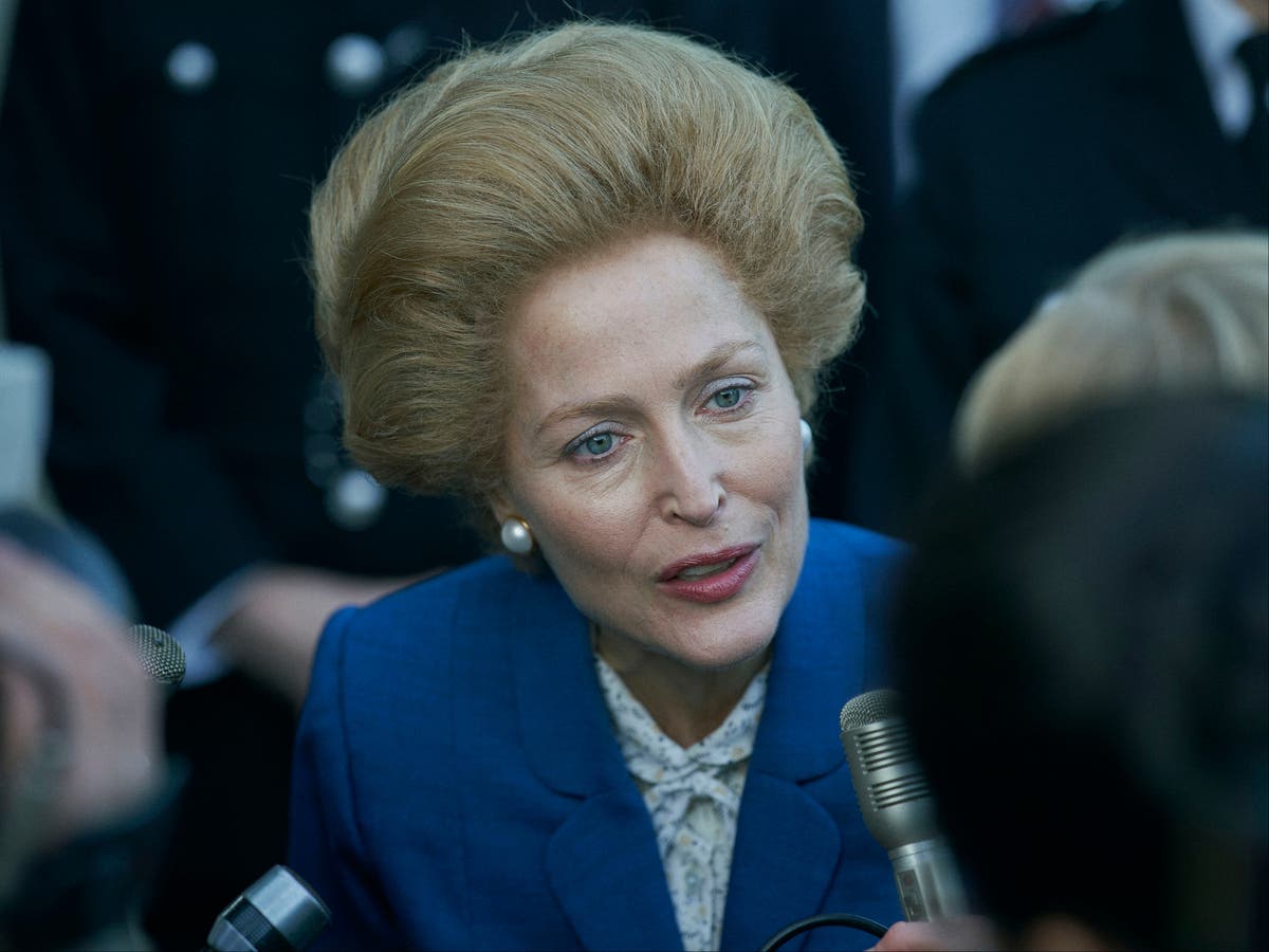 The Crown: Gillian Anderson shares behind-the-scenes look at Margaret Thatcher transformation