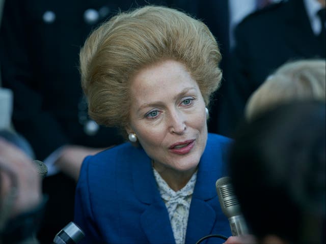 <p>Gillian Anderson as Margaret Thatcher</p>