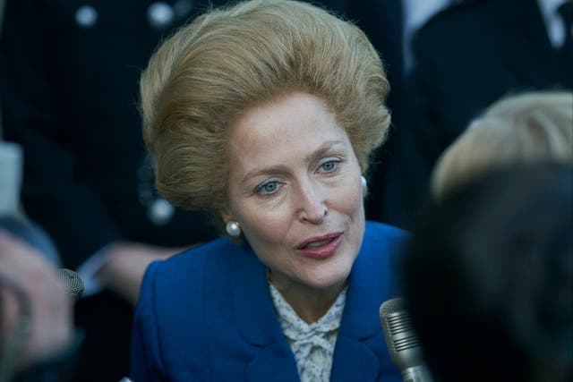 <p>Gillian Anderson as Margaret Thatcher</p>
