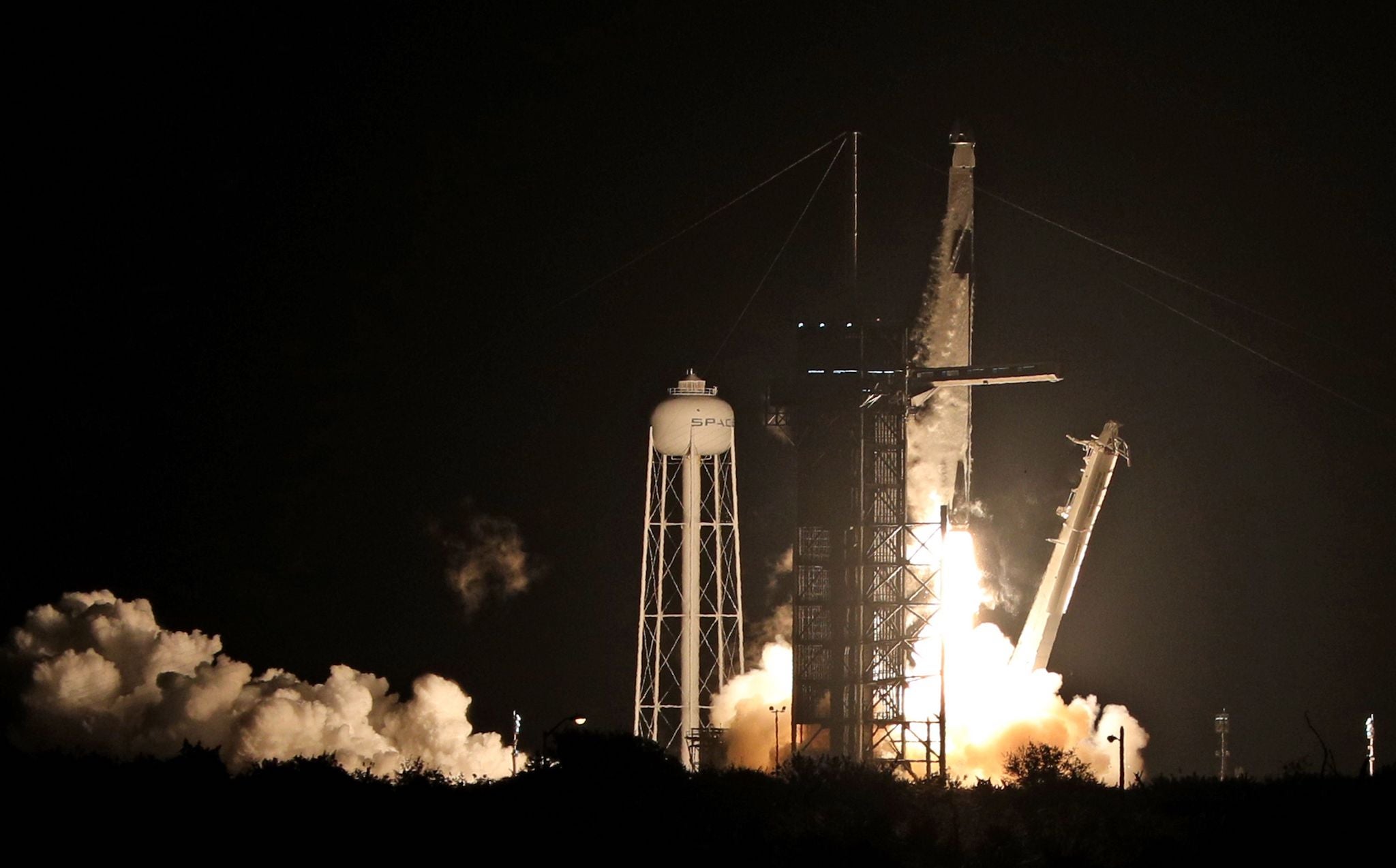 Nasa astronauts blasted into orbit by SpaceX