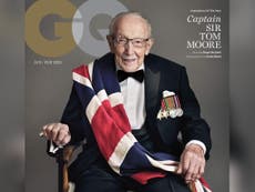 Captain Sir Tom Moore becomes British GQ’s oldest cover star