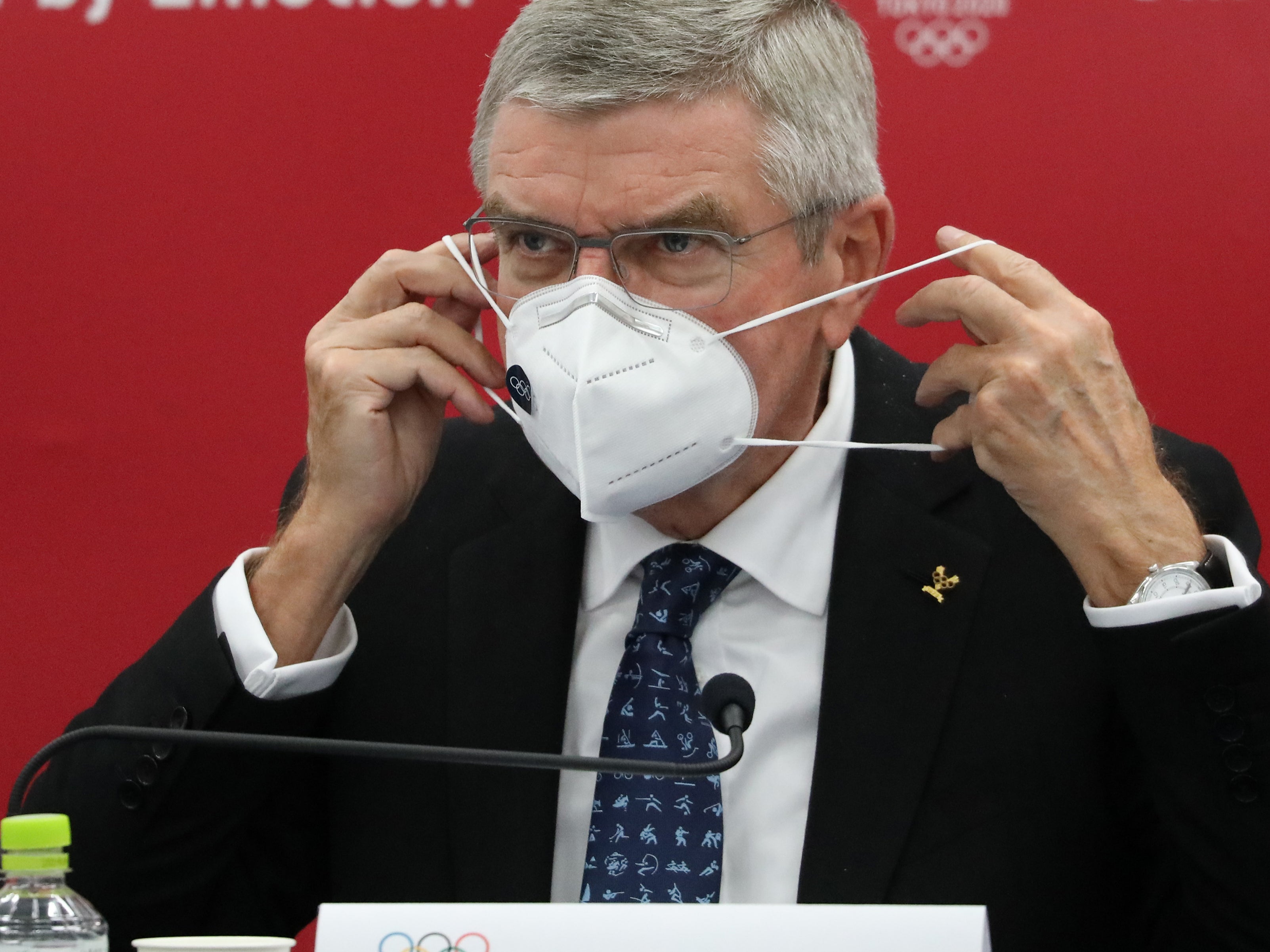 IOC president Thomas Bach in Tokyo ahead of next summer’s Olympic Games