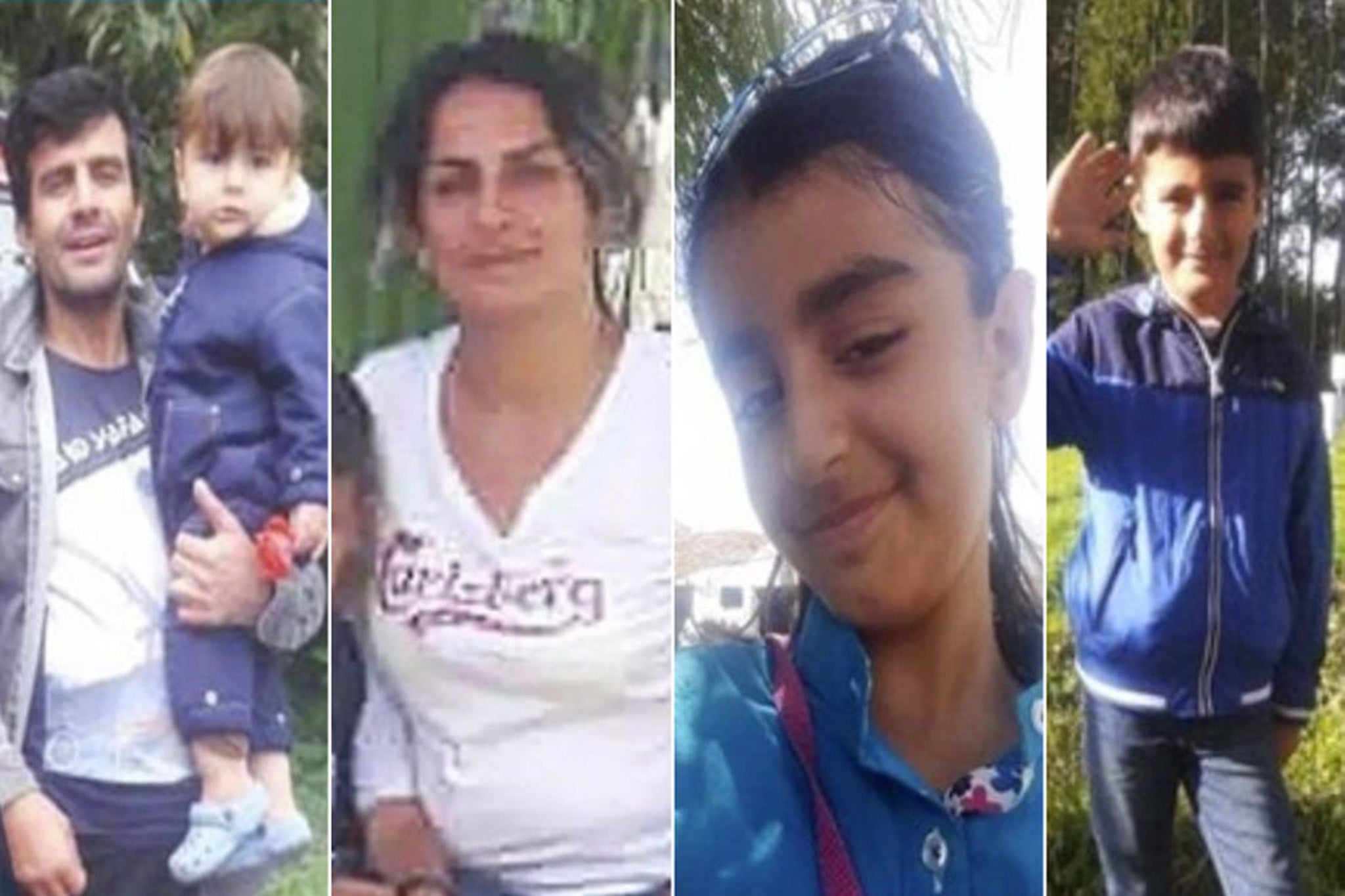 Rasoul Iran-Nejad, 35, Shiva Mohammad Panahi, 35, Anita, nine, and Armin, six, all lost their lives at sea