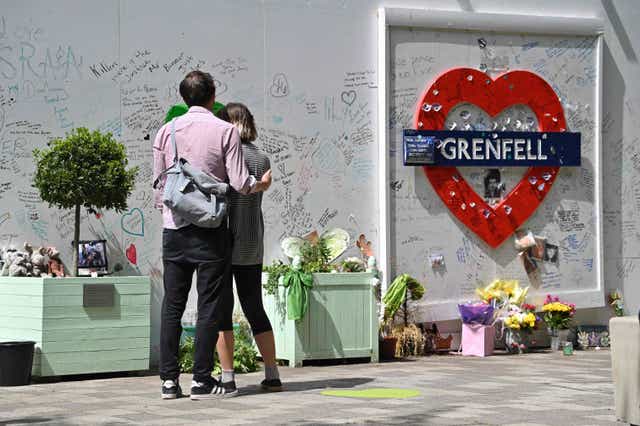 <p>People may their respects at a tribute to the victims of the Grenfell Tower fire.&nbsp;</p>