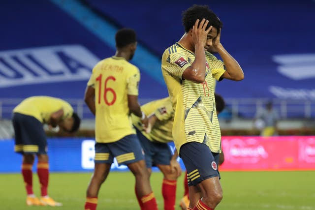 <p>Colombia fue goleado por Uruguay la semana pasada</p>