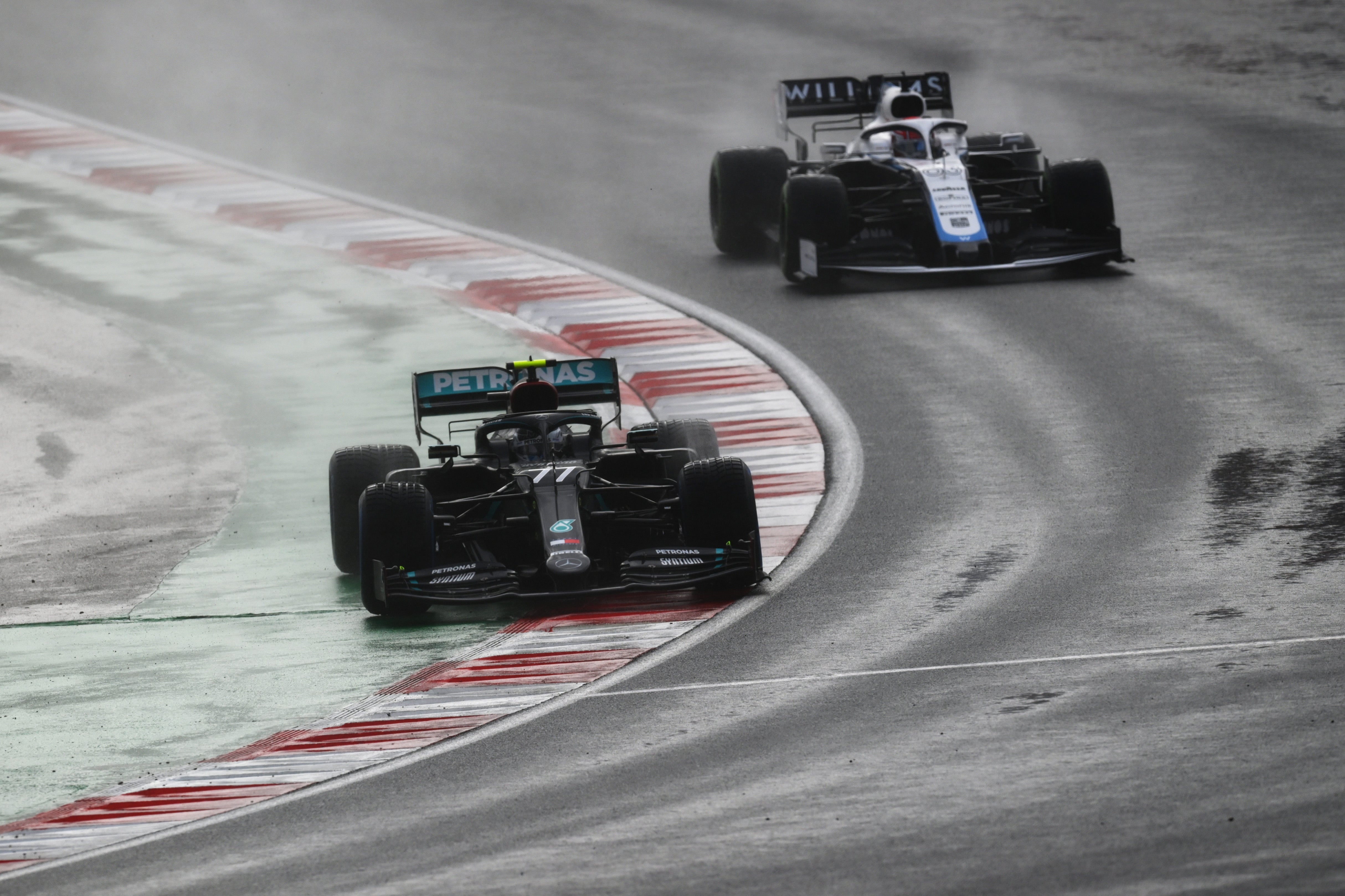 George Russell found himself battling with the out-of-form Valtteri Bottas